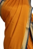 Classic Contrast Pure Mysore Crepe Silk Saree